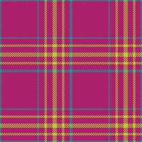 Modern Seamless Tartan in Iridescent Deep Magenta tones Textile Design vector