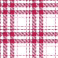Modern Neon Raspberry Seamless Tartan Textile Design vector