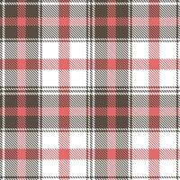 Modern Seamless Tartan in Muted Charcoal Grey tones Textile Design vector