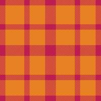 Modern Seamless Tartan in Bright Raspberry tones Textile Design vector