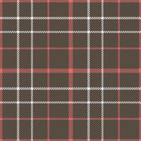 Cool Charcoal Grey and Iridescent Salmon Pink Seamless Tartan Textile Design vector
