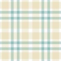 Iridescent White and Soft Pale Seamless Tartan Textile Design vector