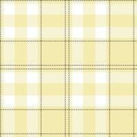 Smoky Light Tan and Muted Brownish Grey Seamless Tartan Textile Design vector