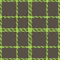 Neon Kiwi Green Seamless Tartan with Soft Charcoal Grey accents Textile Design vector