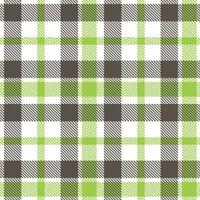 Cool White Seamless Tartan with Pale Charcoal Grey accents Textile Design vector