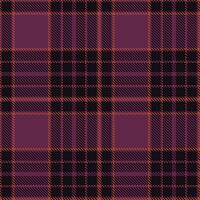 Deep Grape and Bright Rust Seamless Tartan Textile Design vector