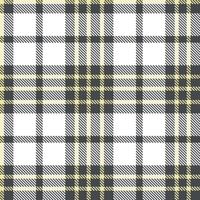 Modern Muted Charcoal Grey Seamless Tartan Textile Design vector