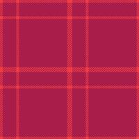 Dusty Strawberry and Bright Purplish Red Seamless Tartan Textile Design vector