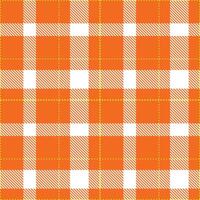 Modern Metallic Orange Seamless Tartan Textile Design 2 vector
