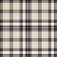 Modern Pale Charcoal Grey Seamless Tartan Textile Design 2 vector