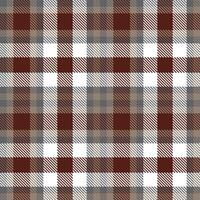 Modern Seamless Tartan in Muted Slate Grey tones Textile Design vector