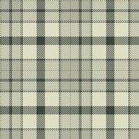 Muted Charcoal Grey and Cool Light Grey Seamless Tartan Textile Design vector