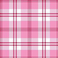 Modern Seamless Tartan in Pale Ruby tones Textile Design vector