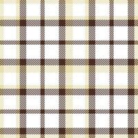 Modern Seamless Tartan in Warm White tones Textile Design Variant 1011 vector