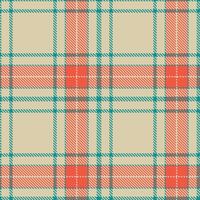 Modern Seamless Tartan in Pale Dark Cyan tones Textile Design vector