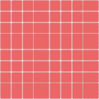 Light White and Pale Pastel Red Seamless Tartan Textile Design vector