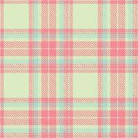 Rich Eggshell and Iridescent Blush Pink Seamless Tartan Textile Design vector