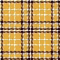 Iridescent White Seamless Tartan with Muted Macaroni And Cheese accents Textile Design vector