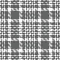 Modern Deep Slate Grey Seamless Tartan Textile Design vector