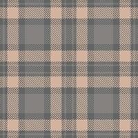 Modern Seamless Tartan in Metallic Slate Grey tones Textile Design vector