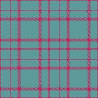 Pale Raspberry and Smoky Dusty Teal Seamless Tartan Textile Design vector