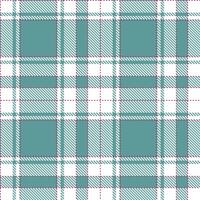 Rich Dusty Teal Seamless Tartan with Light Raspberry accents Textile Design vector