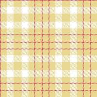 Modern Warm Light Tan Seamless Tartan Textile Design Variant 1554 vector