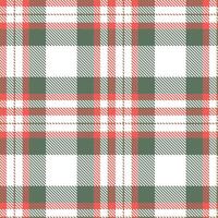 Muted White and Bright Grapefruit Seamless Tartan Textile Design vector