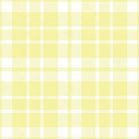 Iridescent Buff Seamless Tartan with Soft White accents Textile Design vector