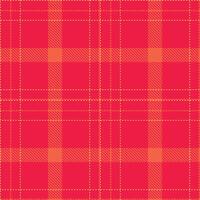 Modern Seamless Tartan in Warm Pinkish Red tones Textile Design vector