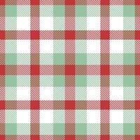 Modern Vivid Reddish Seamless Tartan Textile Design vector