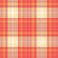Modern Soft Grapefruit Seamless Tartan Textile Design vector