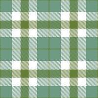 Modern Seamless Tartan in Light Swamp tones Textile Design vector