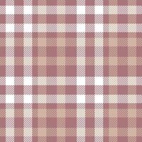 Modern Metallic Mauve Seamless Tartan Textile Design vector