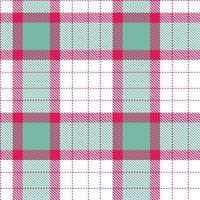 Light Cerise and Dusty White Seamless Tartan Textile Design vector