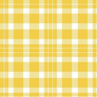 Modern Pastel Maize Seamless Tartan Textile Design vector