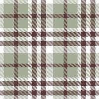 Modern Seamless Tartan in Deep White tones Textile Design Variant 1332 vector