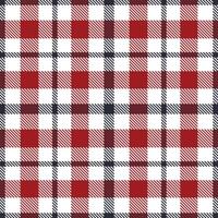Dusty White and Cool Dark Seamless Tartan Textile Design vector