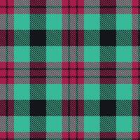 Modern Soft Purplish Red Seamless Tartan Textile Design vector