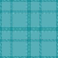 Modern Seamless Tartan in Dusty Dark Cyan tones Textile Design 2 vector