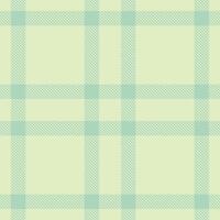 Deep Ecru and Muted Pale Teal Seamless Tartan Textile Design vector