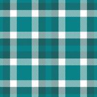 Modern Seamless Tartan in Bright Dark Cyan tones Textile Design Variant 2973 vector