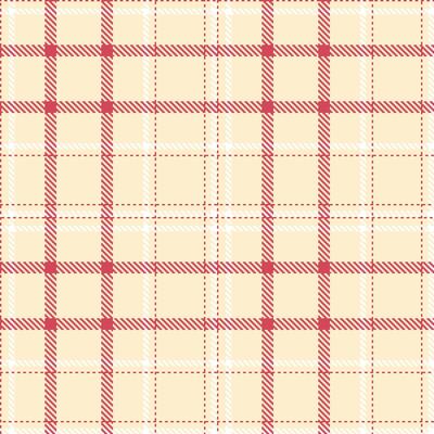 Pale Pale and Vivid Faded Red Seamless Tartan Textile Design
