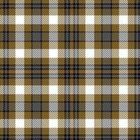 Deep Poop Brown and Pastel Charcoal Grey Seamless Tartan Textile Design vector