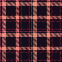 Iridescent Almost Black and Cool Purple Red Seamless Tartan Textile Design vector