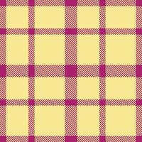 Deep Deep Magenta and Deep Dark Cream Seamless Tartan Textile Design vector
