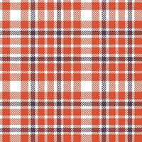 Modern Deep White Seamless Tartan Textile Design Variant 269 vector
