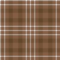 Modern Seamless Tartan in Vivid Cocoa tones Textile Design vector
