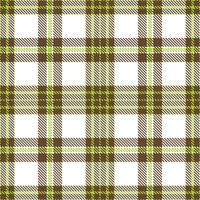 Modern Seamless Tartan in Deep Electric Lime tones Textile Design vector