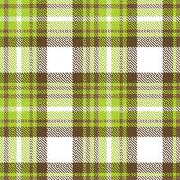 Dark Electric Lime Seamless Tartan with Iridescent Cocoa accents Textile Design vector